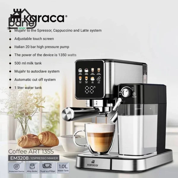اسپرسو ساز کاراجا Coffe Art 1355 مدل EM3208 - Image 4