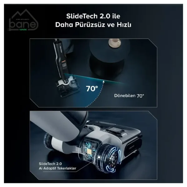 جارو شارژی و بخارشوی روبوراک مدل A30 Pro STEAM - Image 10