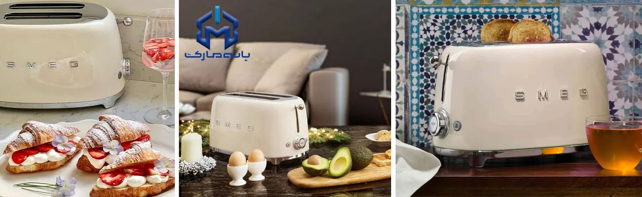 توستر 2 اسلایس اسمگ کرمی TSF01CR