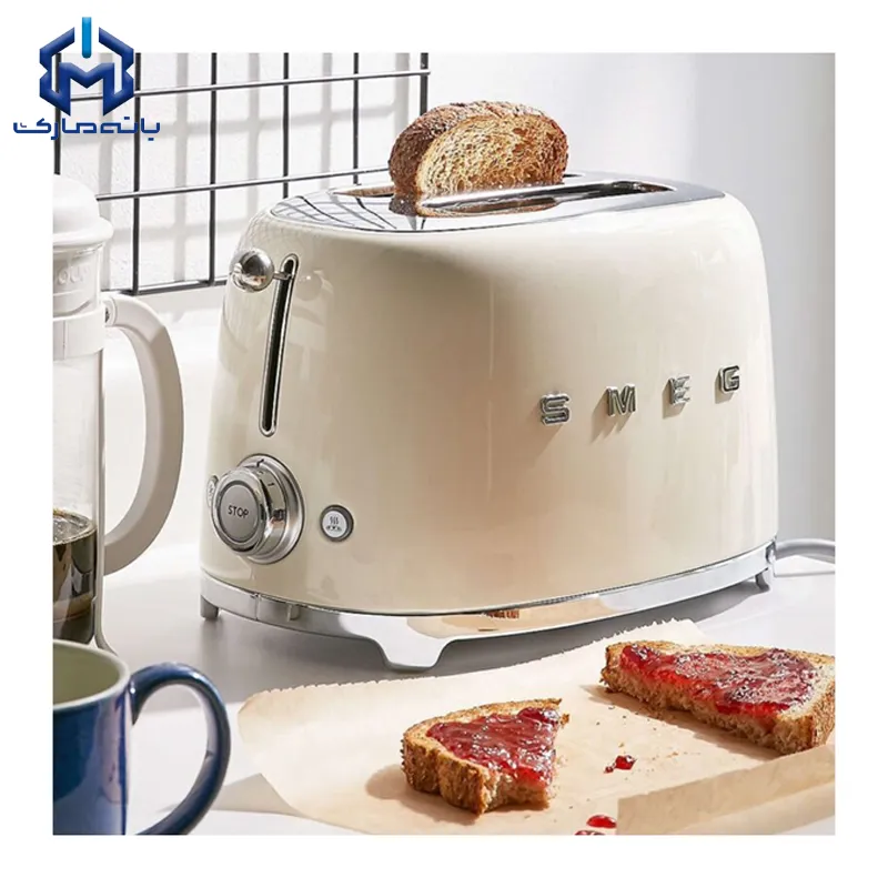 توستر 2 اسلایس اسمگ رنگ کرمی مدل TSF01CR - Image 4