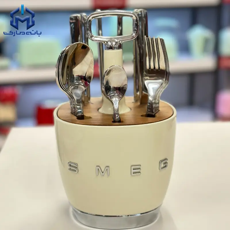 جا قاشق و چنگال رومیزی کرمی اسمگ مناسب آشپزخانه